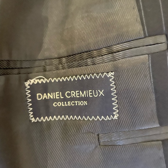 DANIEL CREMIEUX COLLECTION x Loro Piana Wool Stripe Suit in Navy Size 44 L - Picture 12 of 12